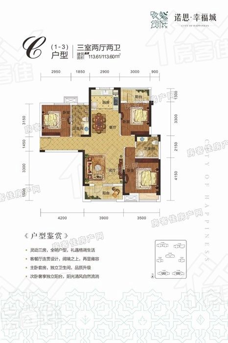 荆门诺思幸福城C户型