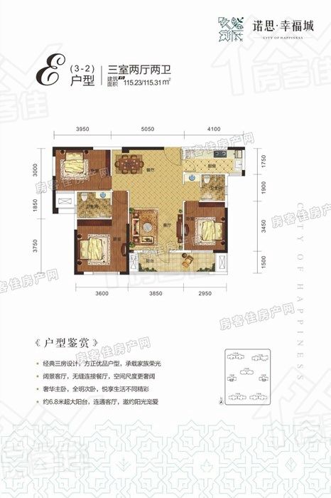 荆门诺思幸福城E户型