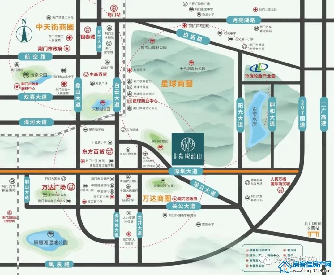 玲珑·紫悦蓝山区位图