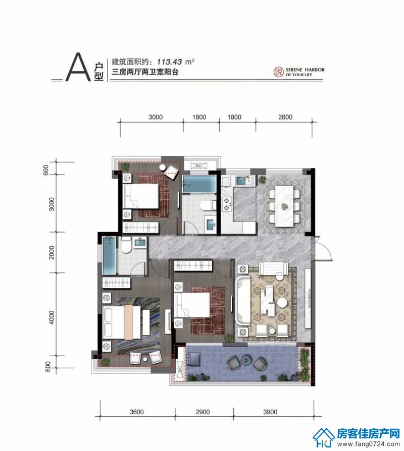 泓盈溪悦湾户型图