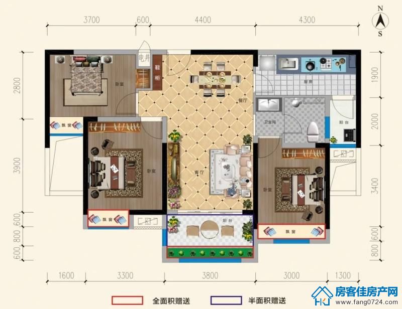 荆门洋丰·象山玉园户型图图片