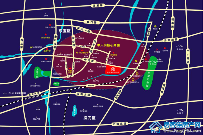 荆门京奥·城市奥特莱斯区位图