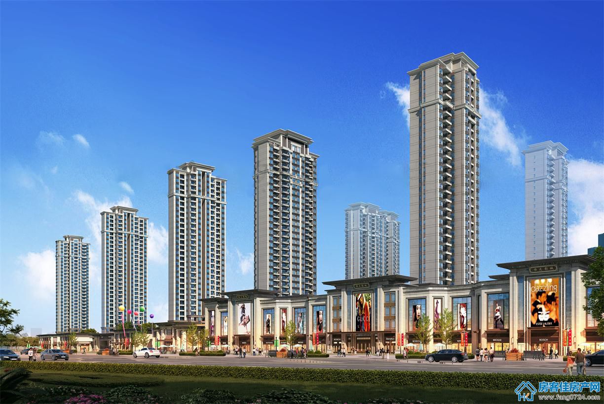 恒大云湖上苑沿街透视图
