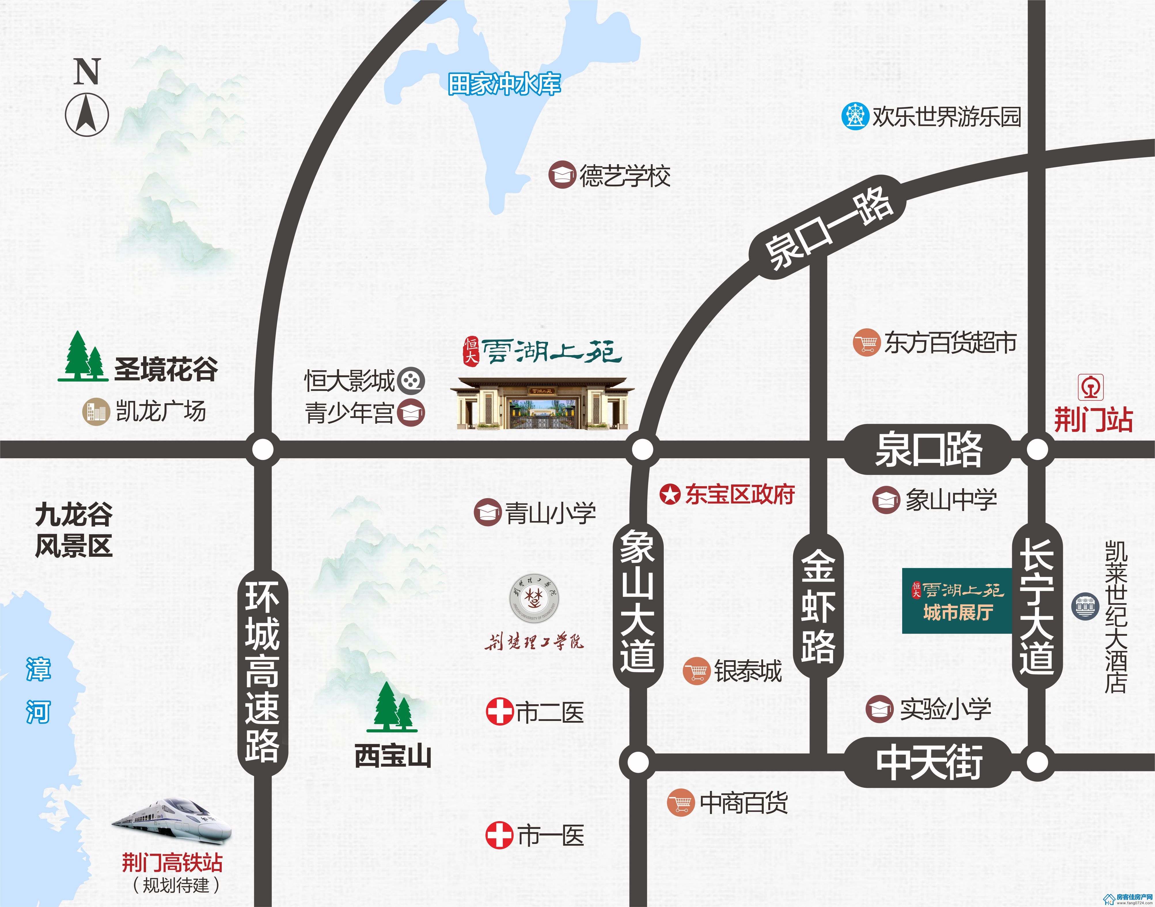 恒大云湖上苑区位图