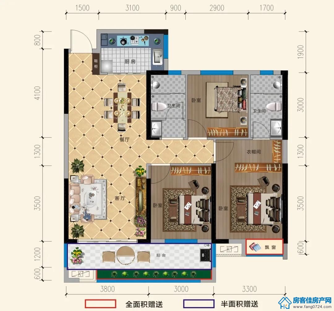 洋丰·象山玉园户型图 洋丰·象山玉园户型图