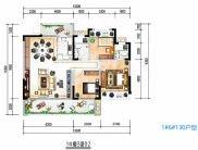 3室2厅2卫 130㎡