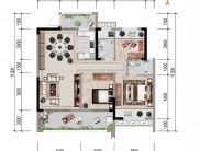 3室2厅2卫110m&sup2;